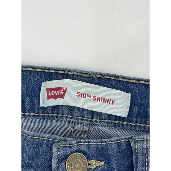 Levi's 510 Skinny Red Tab Jeans Size 16 Reg 28 X 28 Boys Girls Straight Mid-Rise - Picture 5 of 10
